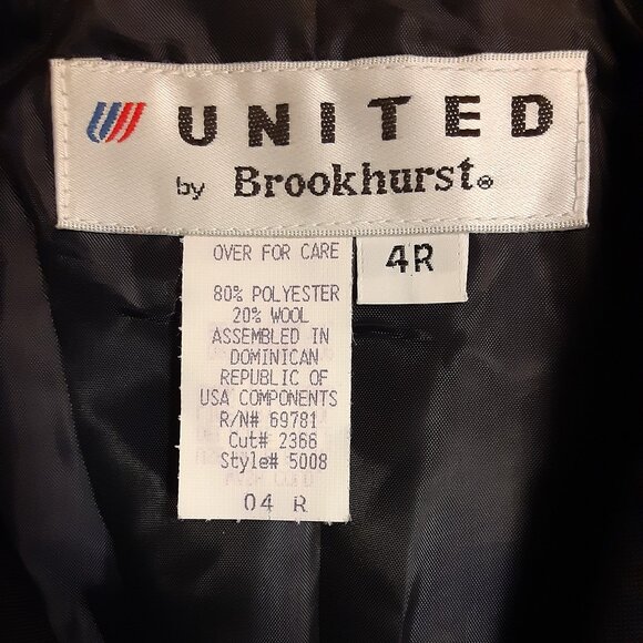 New Vintage 1999 Y2K United Airlines Uniform Dress * LS 4R * See Measurements - Picture 8 of 10